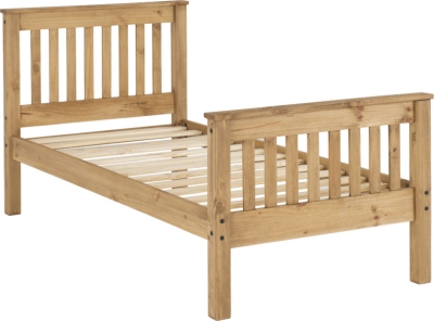 Image: 6946 - Monaco Single Bed High - Waxed